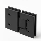 FORGE SHOWER HINGE GLASS TO GLASS 180 Degrees 10mm glass - Matt Black